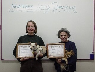 Graduation from Lang Institute for Canine Massage, LLC